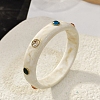 Resin Bangles for Women BJEW-P357-04G-1