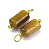 Natural Tiger Eye Cloumn Pendants STAS-H221-04G-02-2