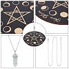 CREATCABIN DIY Star Pattern Pendulum Board Dowsing Divination Making Kit DIY-CN0002-36-6