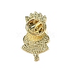 Black Golden Zinc Alloy Brooches JEWB-E037-06G-02-2