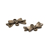 Bowknot Alloy Links connectors LS-EA11930Y-AB-2