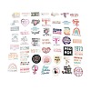 51Pcs 51 Styles Maintain Feminist Graffiti  Paper Stickers Set DIY-B059-02-2