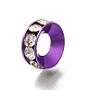 Brass Rhinestone Spacer Beads KK-M313-44D-01-1