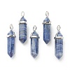 Natural Sodalite Pointed Pendants X-G-M378-01P-A18-1