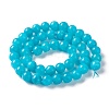 Natural White Jade Imitation Amazonite Beads Strands G-I299-F04-8mm-2