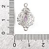 Brass Pave Cubic Zirconia Connector Charms LS-KK-Z051-04P-02-3