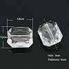 Faceted Rectangle Transparent Clear Acrylic Beads X-TACR-524-01-2