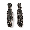 Natural Obsidian Pendants G-K338-28R-02-1