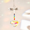 1Pc Crystals Chandelier Suncatchers Prisms Chakra Hanging Pendant HJEW-LP0002-58-3