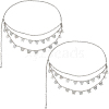 2Pcs Iron Twisted Chain Butterfly Tassel Waist Chains for Women AJEW-HS0001-14-1