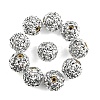 10Pcs Opaque Acrylic Beads OACR-YW0003-35B-1