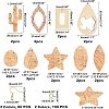 SUPERFINDINGS DIY 9 Pairs Imitation Leather Earring Making Kits DIY-FH0002-36-2