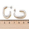 304 Stainless Steel Stud Earrings EJEW-M070-21PG-01-3