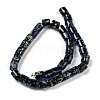 Handmade Dichroic Foil Glass Beads Strands DICH-U001-09F-3