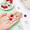 36Pcs 3 Colors Handmade Lampwork Beads LAMP-NB0002-04-3