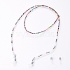 Glass Seed Beads Glasses Neck Cord AJEW-EH00025-1