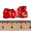 Spray Painted Glass Beads GLAA-Z007-04G-3