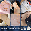 50Pcs Alloy Micro Pave Cubic Zirconia Charms FIND-PH0023-64G-6