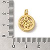 Rack Plating Brass Micro Pave Cubic Zirconia Pendants KK-K377-47G-3