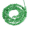 Dyed Natural White Jade Beads Strands X-G-T139-4mm-60-17-2