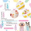 Olycraft 18 Style Easter Theme Adjustable Cat Dog Bowknot Collars AJEW-OC0003-81-3