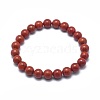 Natural Red Jasper Bead Stretch Bracelets BJEW-K212-C-012-2