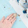 9Pcs 3 Styles Alloy Bead Cap Pendant Bails FIND-DR0001-20B-3