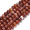 Natural Striped Agate/Banded Agate Beads X1-G-G582-8mm-59-2