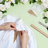 2Pcs Heart Tassel Alloy Rhinestone Lapel Pins for Clothes JEWB-NB0001-30G-3