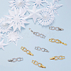 10Pcs 2 Colors Bowknot Rack Plating Brass Clear Cubic Zirconia Watch Band Clasps ZIRC-DC0001-09-5