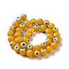 Handmade Evil Eye Lampwork Round Bead Strands LAMP-L055-10mm-30-3