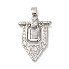 Brass Pendants with Cubic Zirconia KK-D536-16P-1