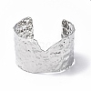 Non-Tarnish 304 Stainless Steel Wide Open Cuff Bangle for Women BJEW-F442-03P-7