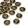 Golden Plated Alloy Charms X-ENAM-S118-02F-4