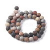 Natural Ocean Jasper Beads Strands G-F668-27-8mm-2