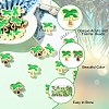 20Pcs 2 Colors Opaque Acrylic and Enamel  Beads OACR-CJ0002-57-3