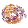 Natural Ametrine Beads Strands G-C179-C05-01-3