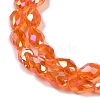 Transparent Electroplate Glass Beads Strands LS-EGLA-N013-T8mm-B09-3