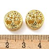 Rack Plating Brass Micro Pave Cubic Zirconia Beads KK-I718-35G-3