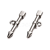 Tarnish Resistant 304 Stainless Steel Toggle Clasps Parts STAS-D142-02C-P-2