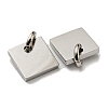 304 Stainless Steel Stamping Blank Tag Charms STAS-L022-181P-2