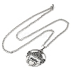 304 Stainless Steel Pendant Necklaces NJEW-C066-12P-2