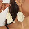 Alloy & Cloth Dangle Earrings WG6E4DC-01-2