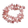Natural Strawberry Quartz Beads Strands GG-CBA3A44-A02-01-5