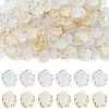 200Pcs 2 Colors Frosted Plastic Petal Pendants KY-FS0001-49-1