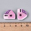 Printed Opaque Resin Beads RESI-N043-09B-01-4