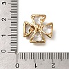 Rack Plating Brass Micro Pave Cubic Zirconia Pendants KK-F883-10G-01-3