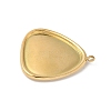 304 Stainless Steel Pendant Cabochon Settings for Enamel STAS-L293-03G-2