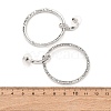 Alloy & Crystal Rhinestone Dangle Stud Earrings EJEW-G467-01P-01-5