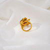 Geometric Spiral 304 Stainless Steel Rings PQ1918-1-5